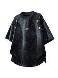Retro American t-shirt with distressed tie-dye design