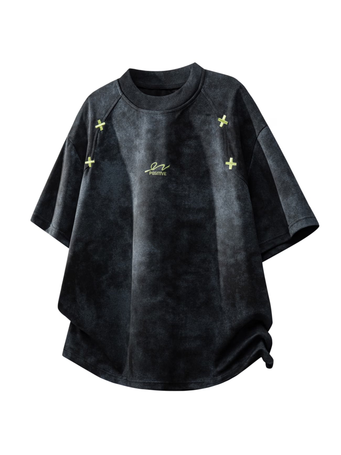 Retro American t-shirt with distressed tie-dye design