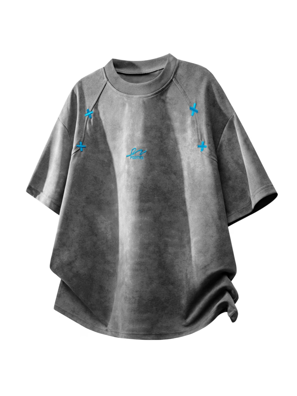 Retro American t-shirt with distressed tie-dye design