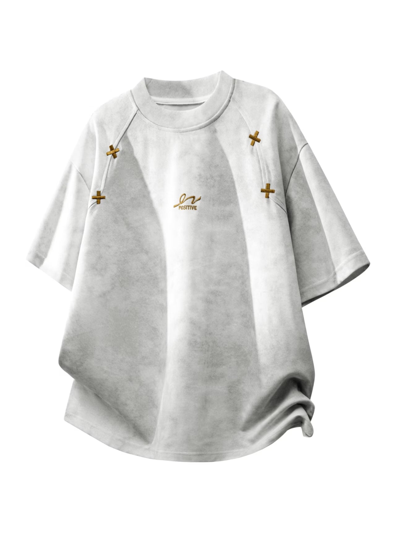 Retro American t-shirt with distressed tie-dye design